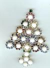 Christmas Tree Pin with Swarovski Rhinestones